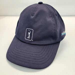 Men's Adjustable PGA Tour Logo Fairway Mesh Golf Cap Light Gray Breathable Hat